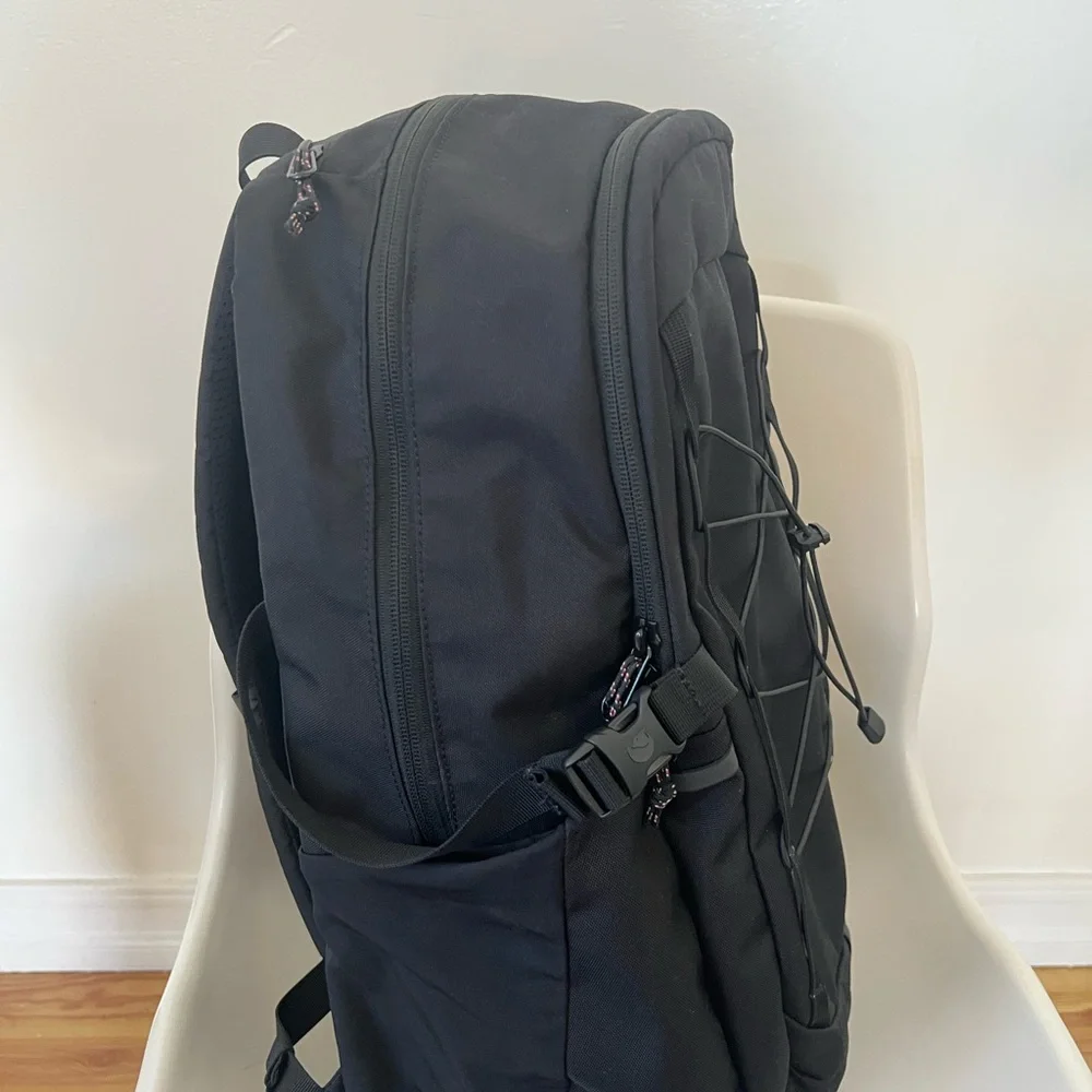 Fjallraven Black Backpack with Red Emblem - Picture 2 of 5